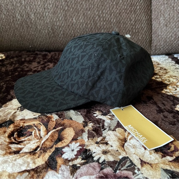 MICHAEL KORS Signature Logo Stretch Cotton Adjustable Baseball Hat NWT One Size main image 9